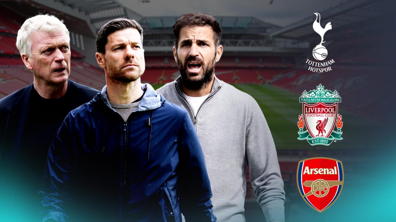 David Moyes, Xabi Alonso and Cesc Fabregas