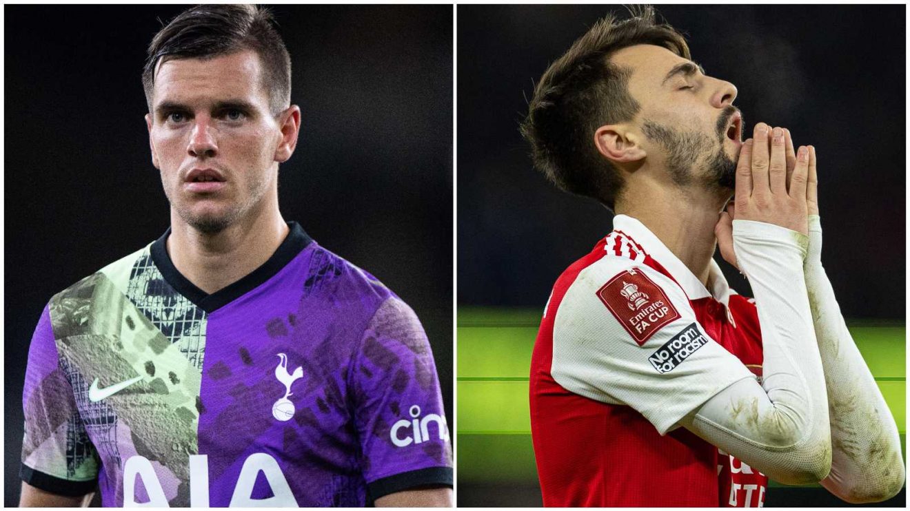 Tottenham midfielder Giovani Lo Celso and Arsenal's Fabio Vieira