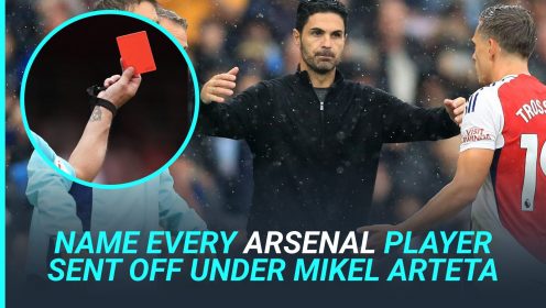 F36Skive: Name every Arsenal player sent off under Mikel Arteta