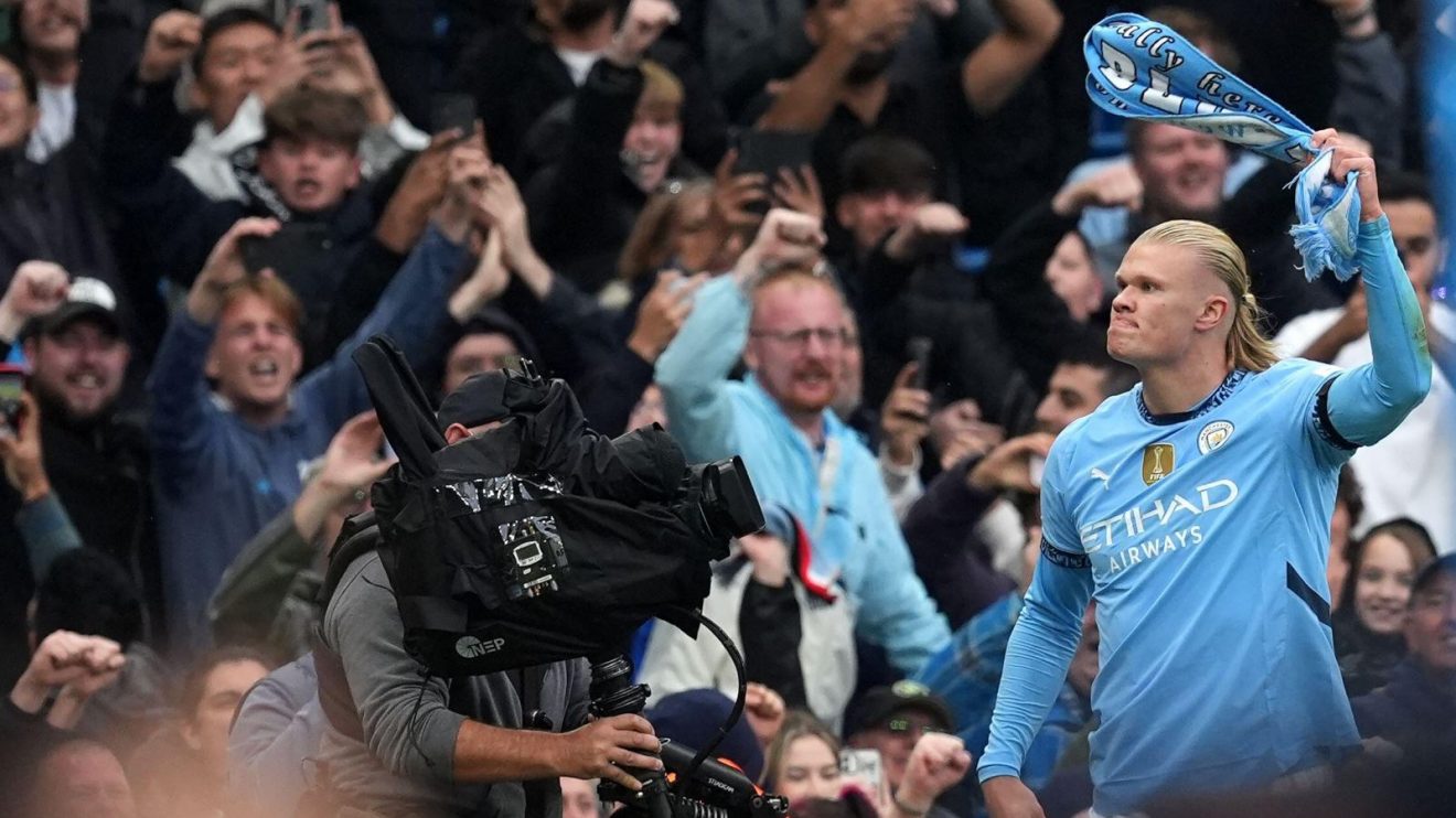 Man City striker Erling Haaland