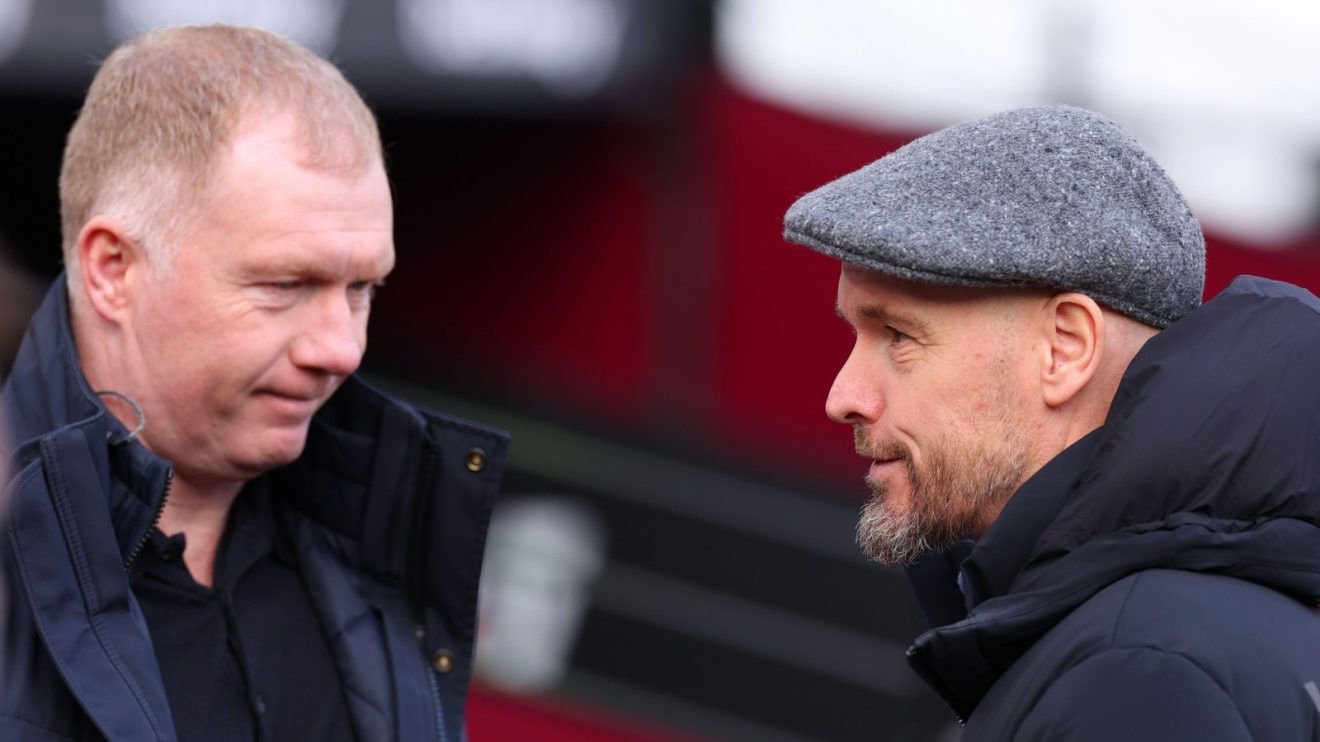 Man Utd legend Paul Scholes and Erik ten Hag