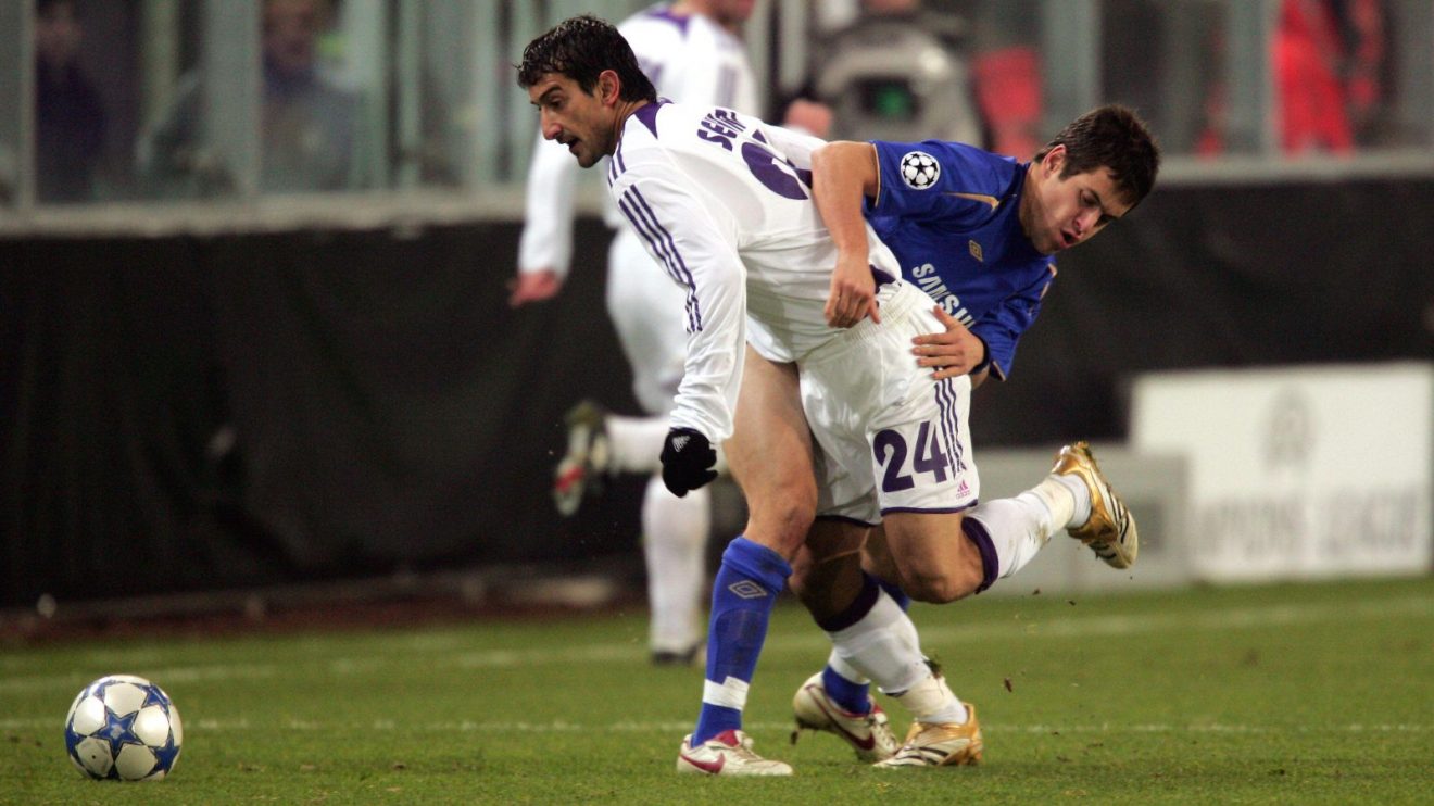 Footballers Serhat Akin and Joe Cole