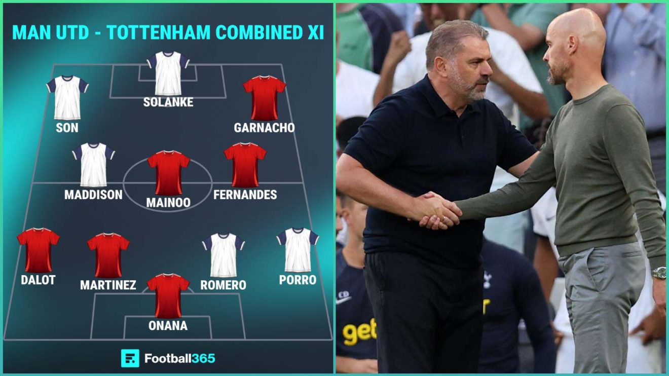 Man Utd - Tottenham combined XI