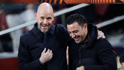 Ten Hag joins icons in top three of 10 best available managers…