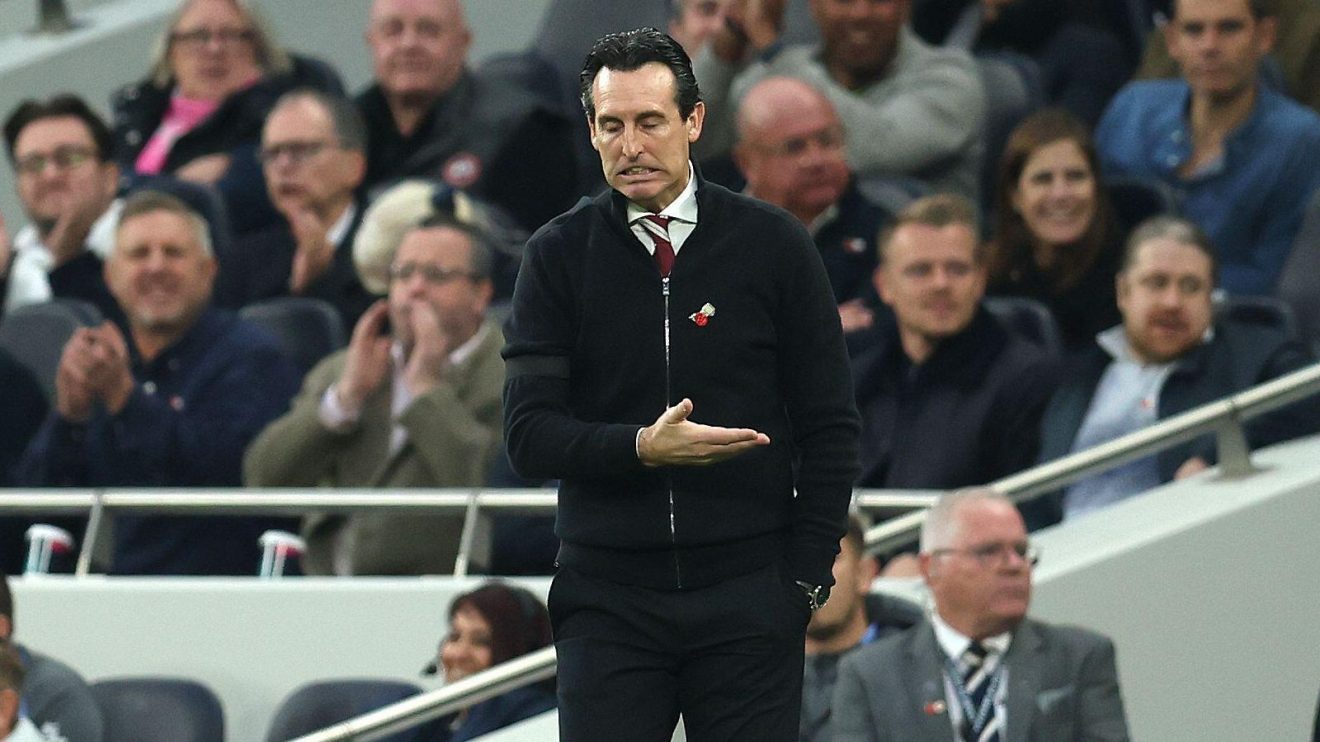 Aston Villa manager Unai Emery