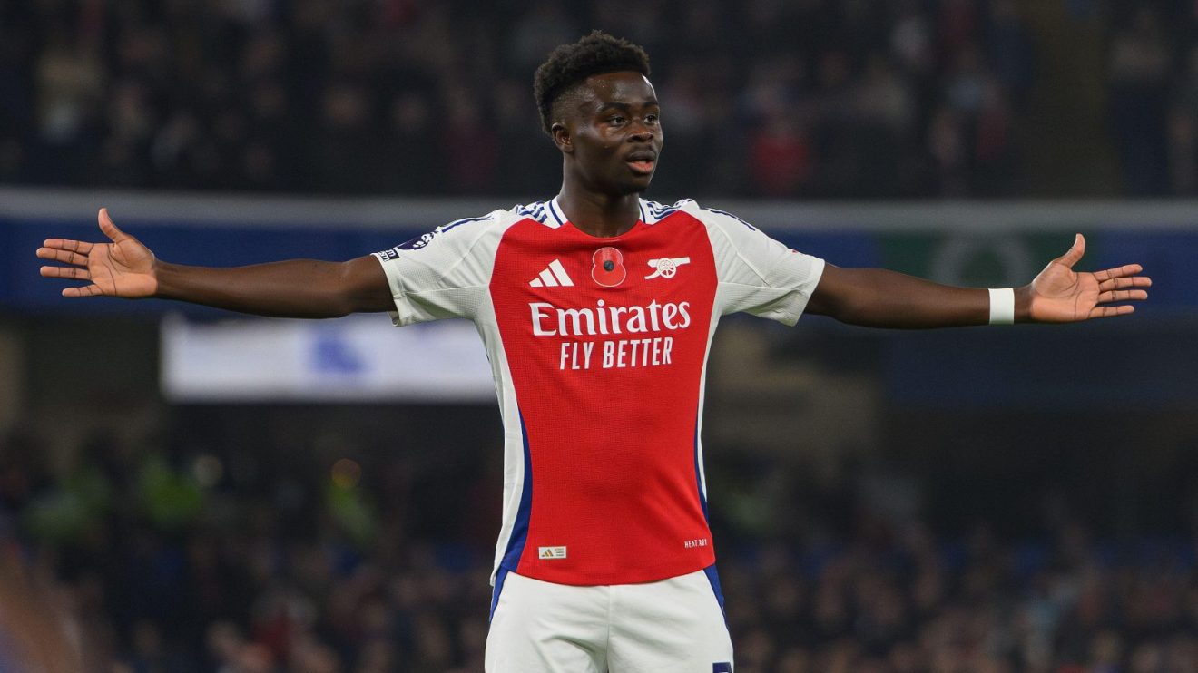 Arsenal winger Bukayo Saka