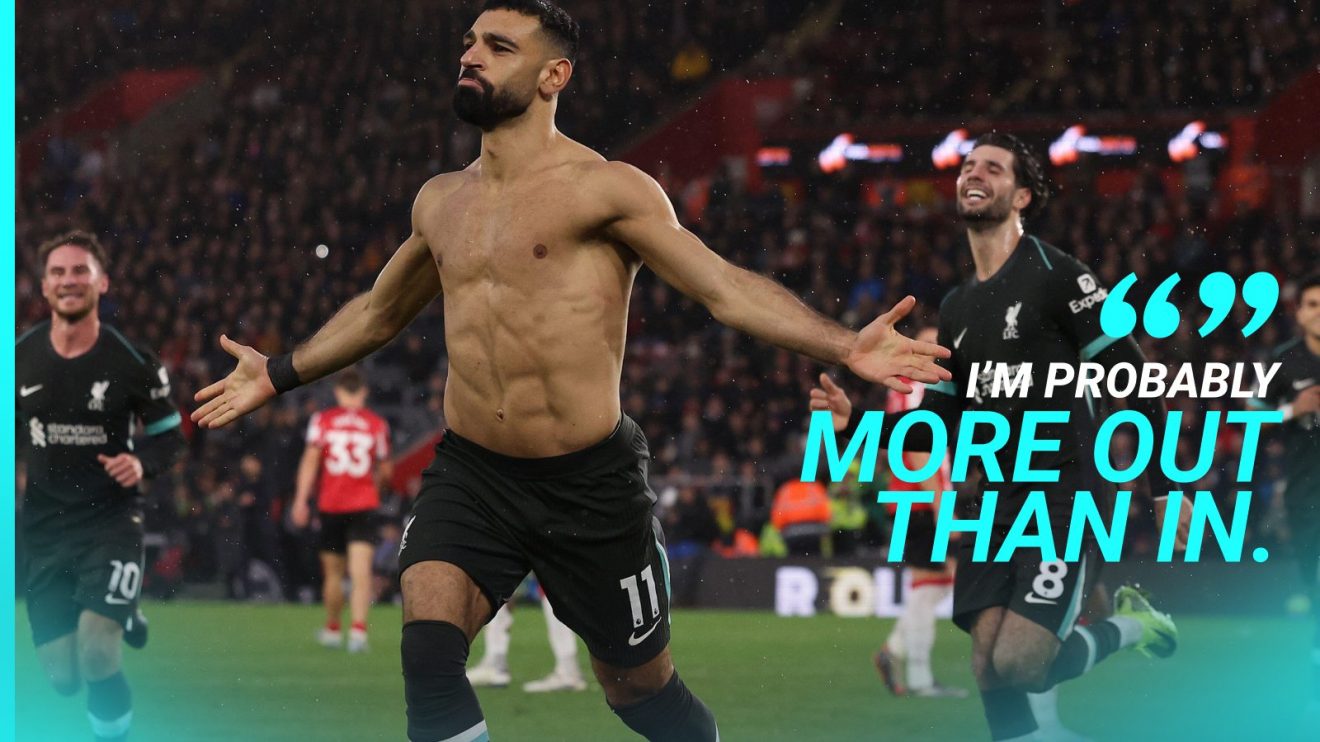 Mo Salah spoke after scoring twice for Liverpool at Southampton.