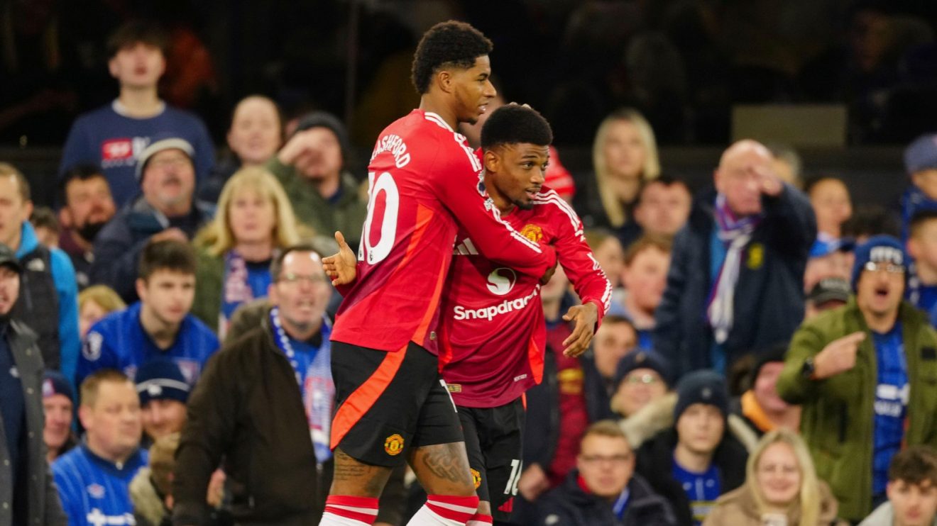Marcus Rashford and Amad