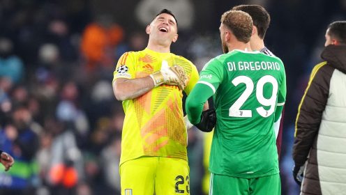 Sh*thouse chief Emi Martinez mocks Juventus goalkeeper over ‘soft contact’ that cost Aston Villa