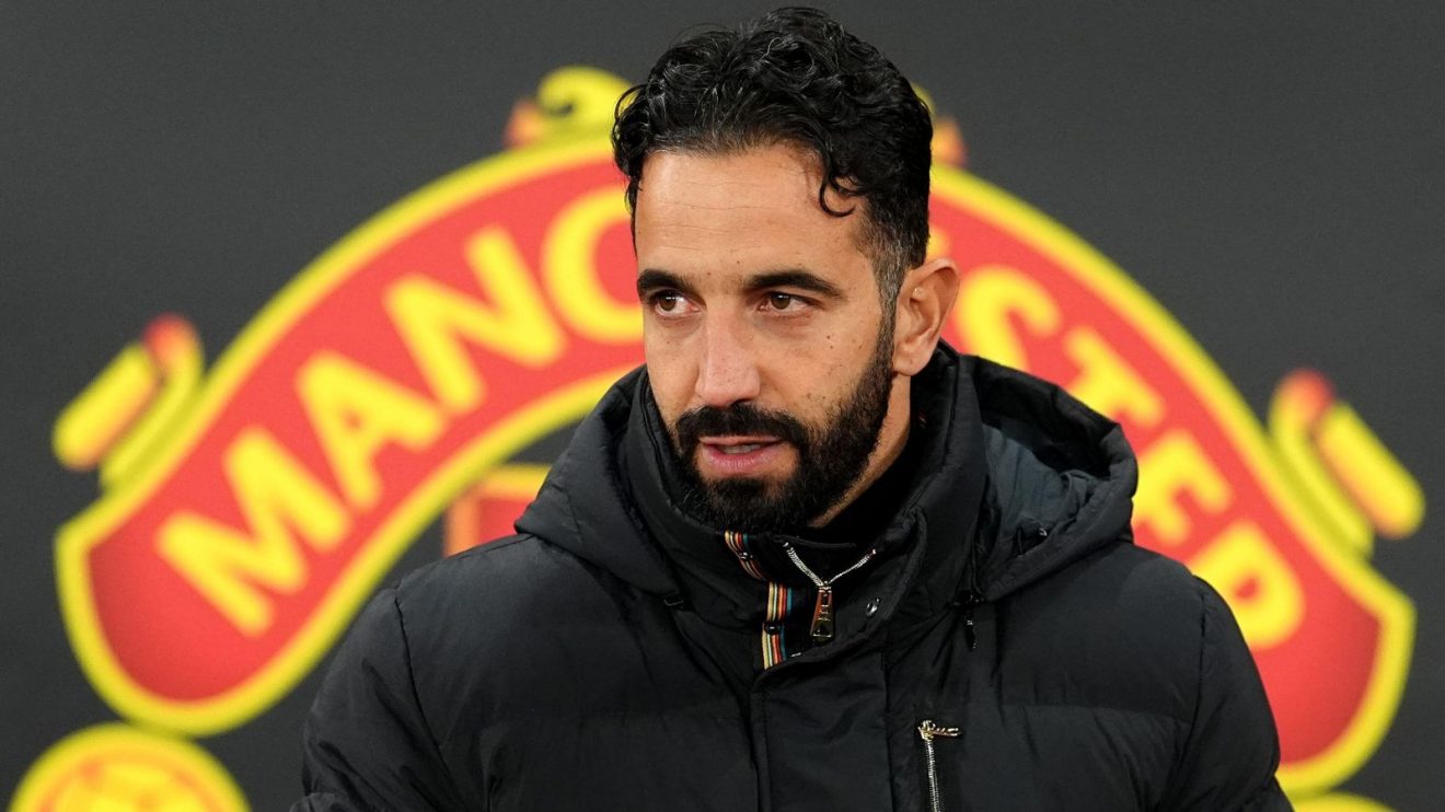 Man Utd head coach Ruben Amorim before a match