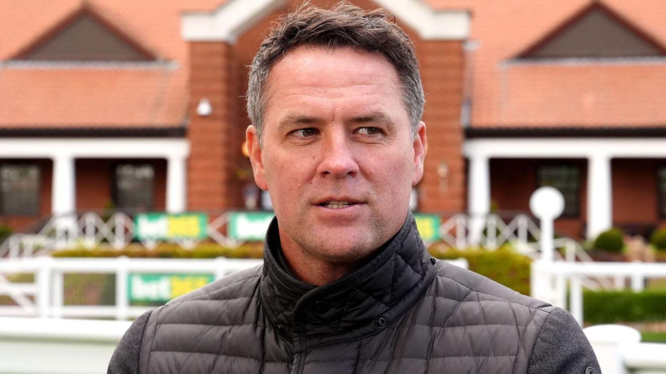Former Liverpool striker Michael Owen at the races