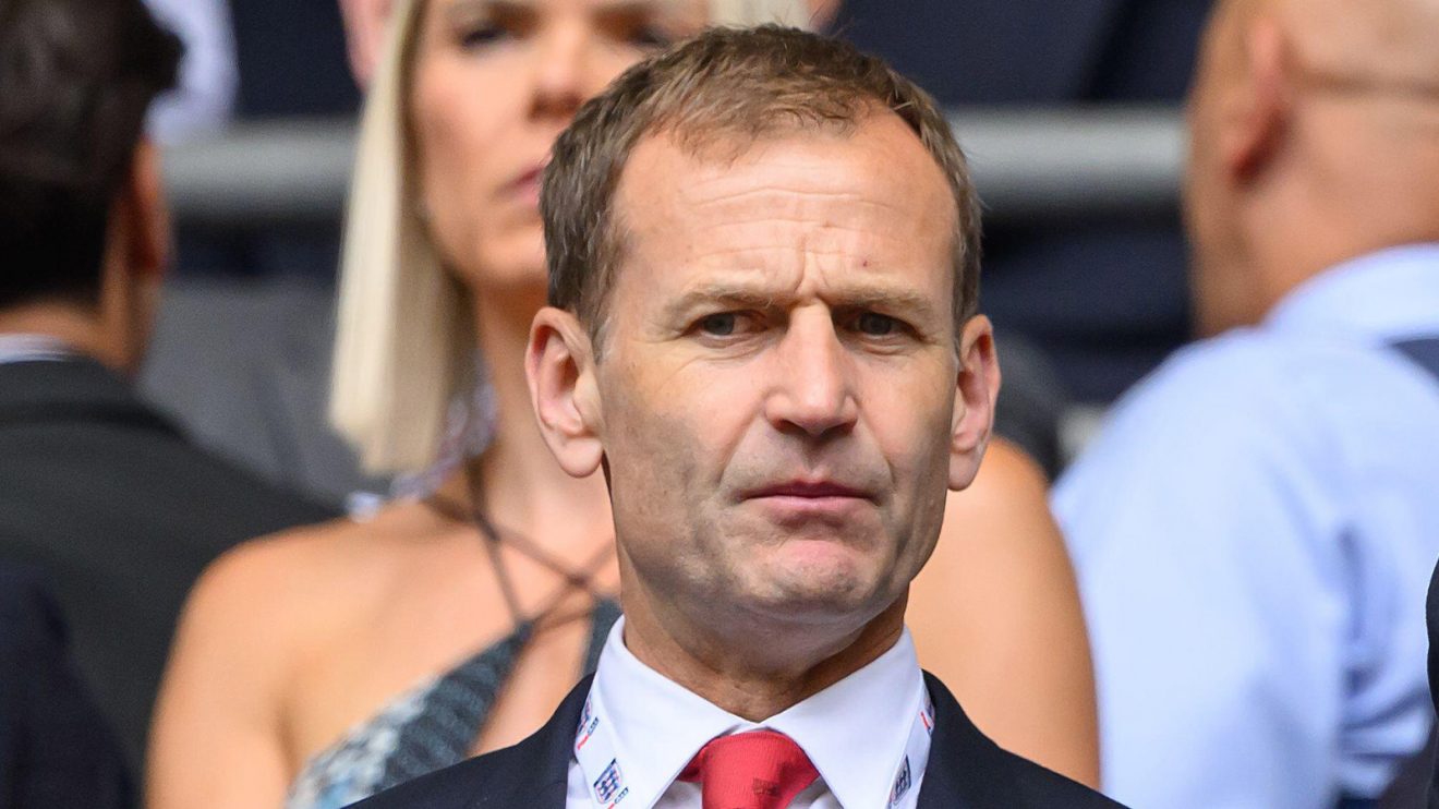 Dan Ashworth watches Manchester United from the stands