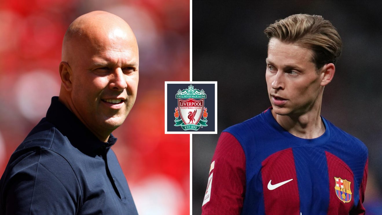 Liverpool boss Arne Slot and Frenkie de Jong
