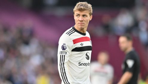 Man United and Amorim indebted to supersub Hojlund after stuttering start in Plzen