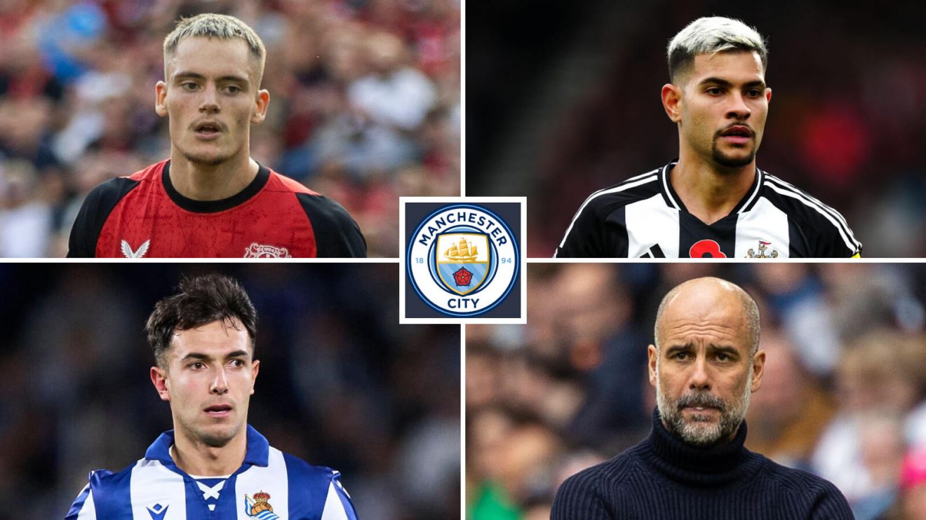 Man City transfer targets Florian Wirtz, Martin Zubimendi and Bruno Guimaraes