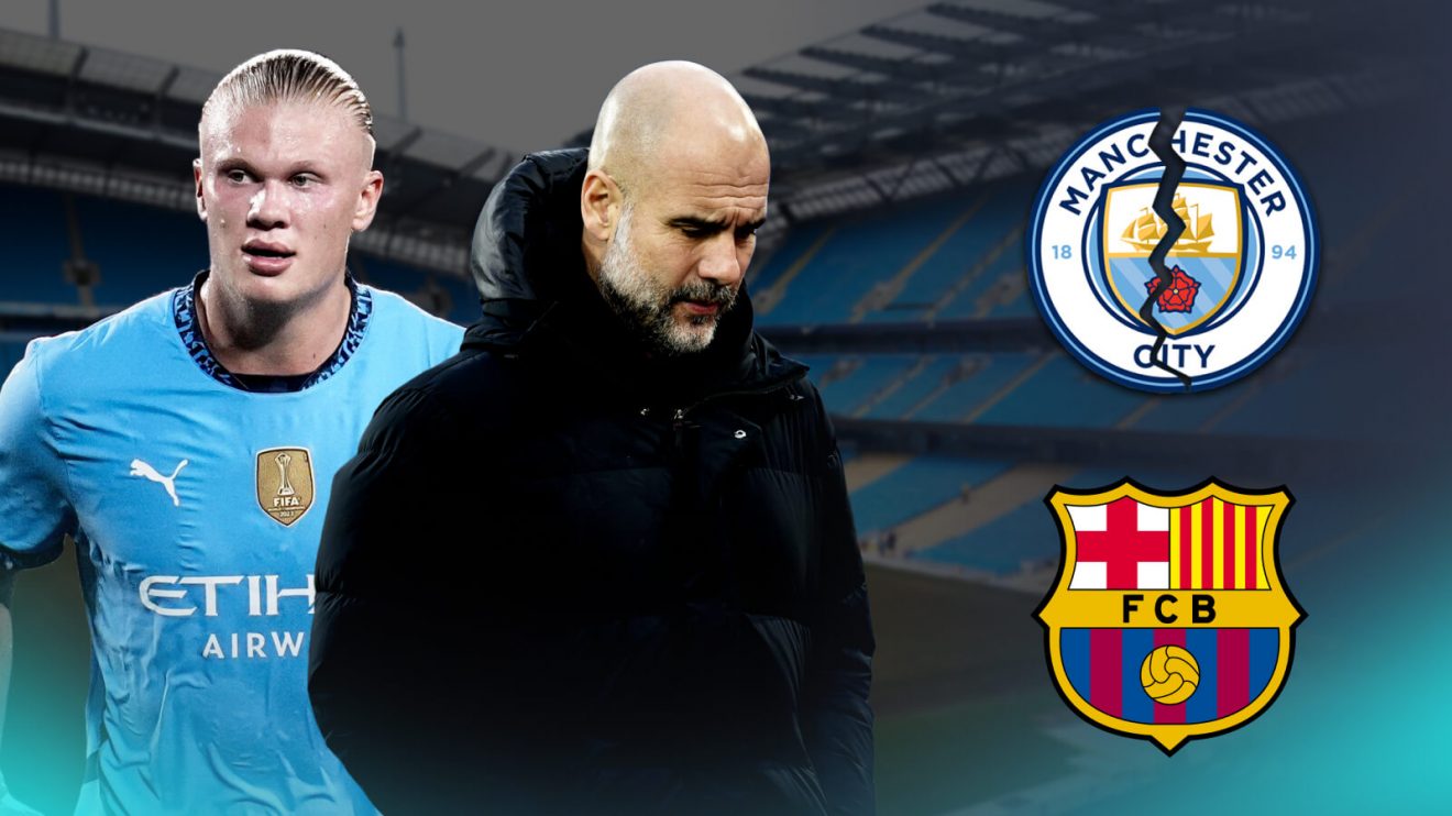 Man City duo Erling Haaland and Pep Guardiola