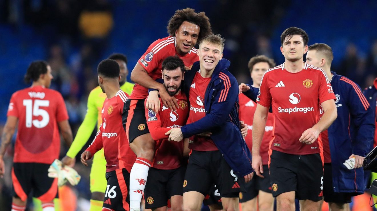 Man Utd celebrate