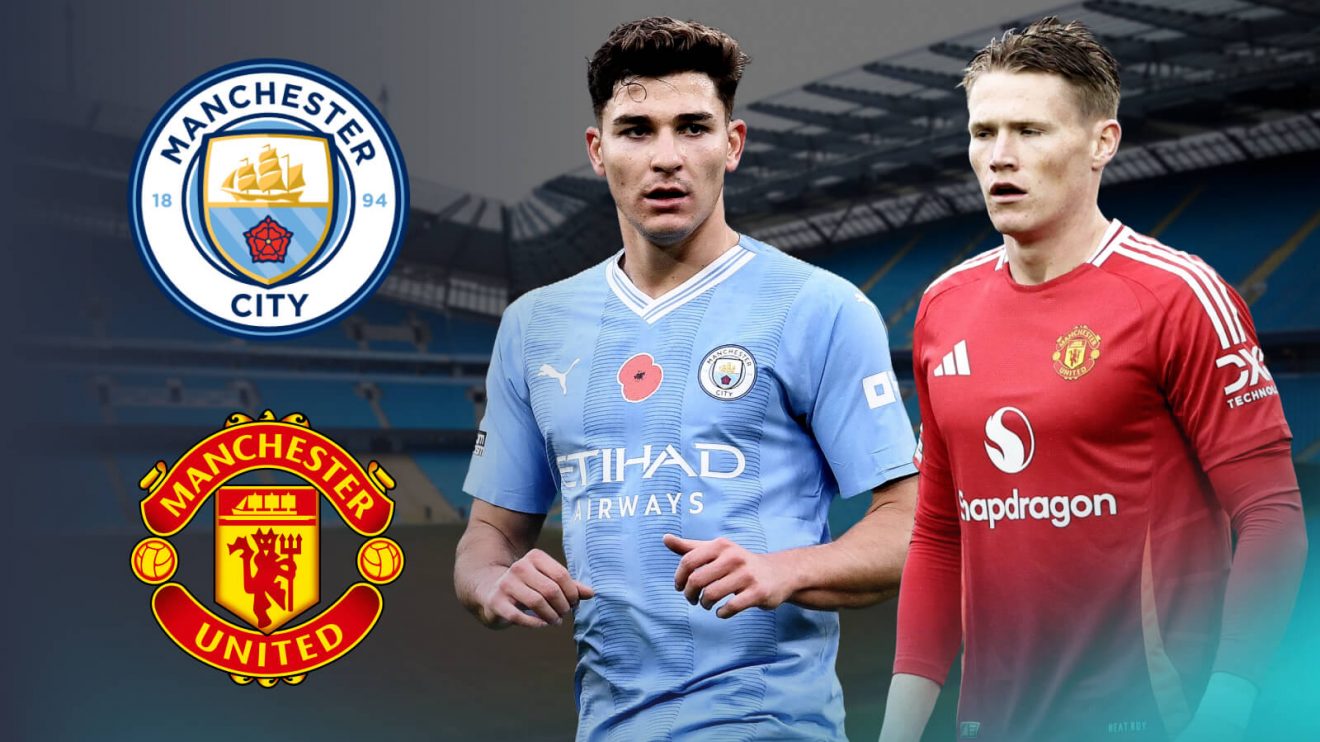 Julian Alvarez and Scott McTominay