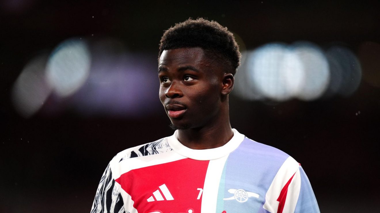 Arsenal winger Bukayo Saka