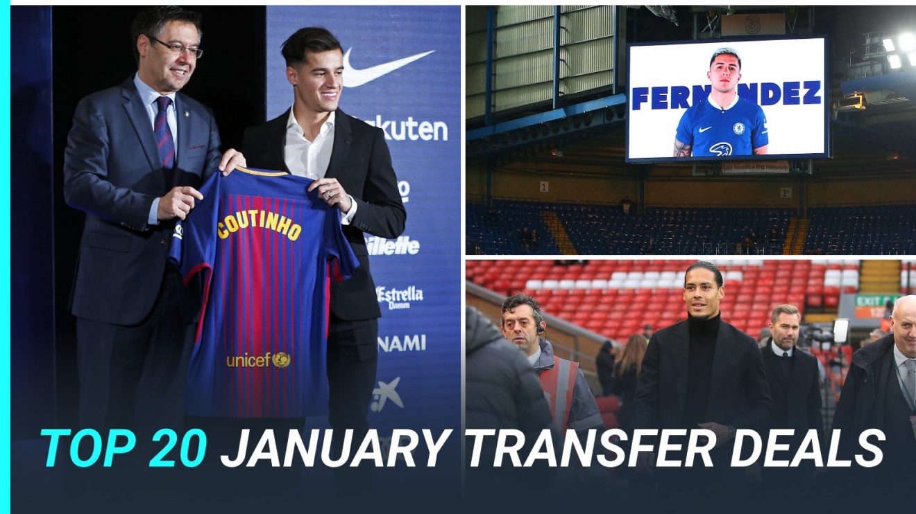 Philippe Coutinho, Enzo Fernandez and Virgil van Dijk are unveiled by Barcelona, Chelsea and Liverpool.