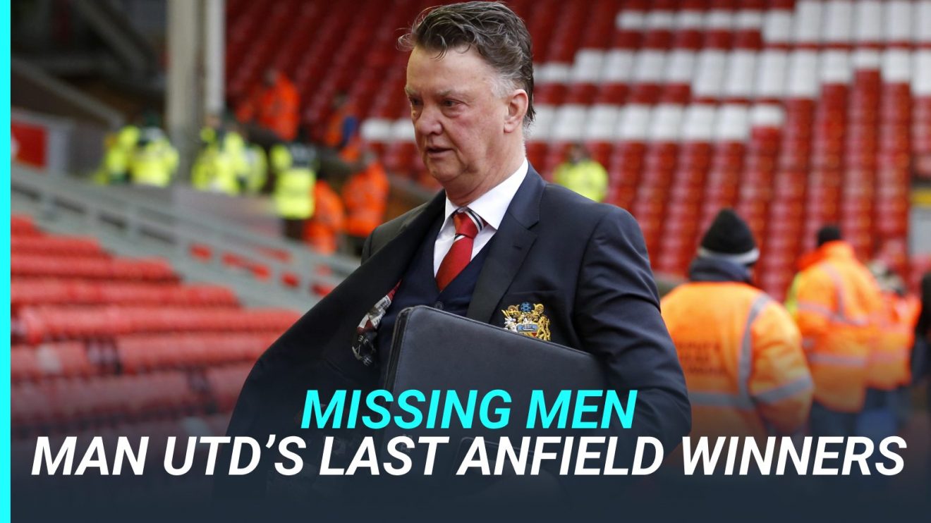 Louis van Gaal arrives at Anfield before a 1-0 win over Liverpool in 2016.