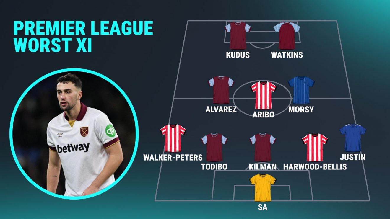 The worst XI of the Premier League weekend, including many West Ham players