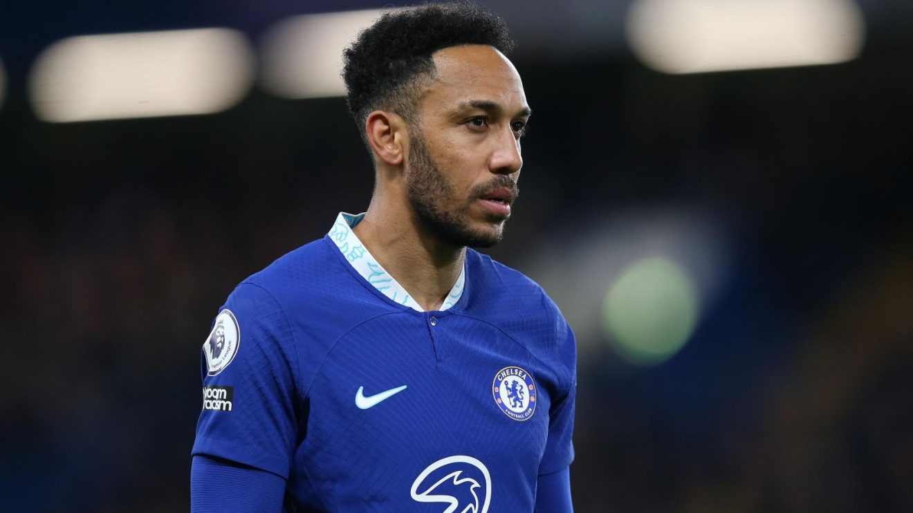 Pierre-Emerick Aubameyang playing for Chelsea