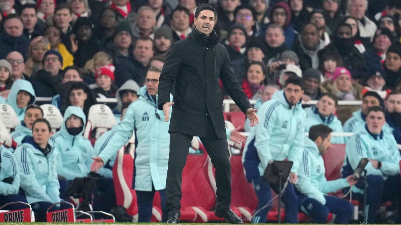 Mikel Arteta during Arsenal defeat
