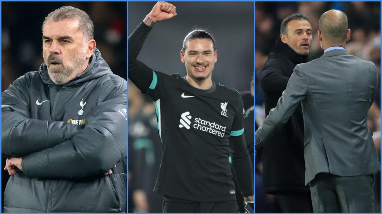 Ange Postecoglou, Darwin Nunez, Luis Enrique and Pep Guardiola