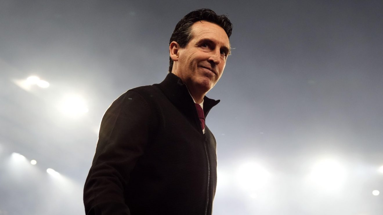 Aston Villa head coach Unai Emery arrives for a match