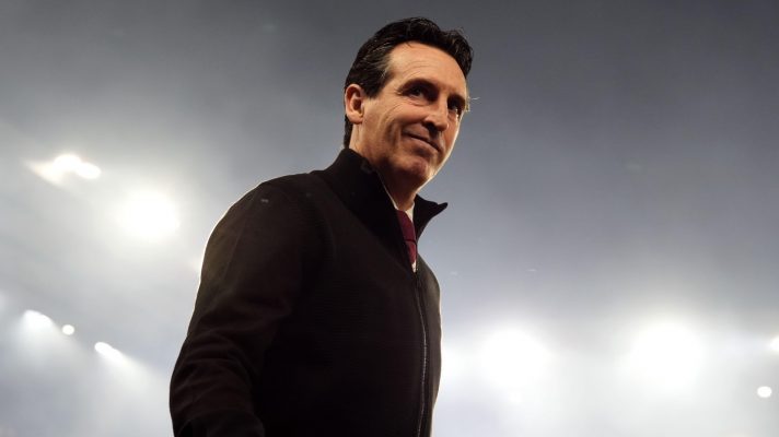 Aston Villa head coach Unai Emery arrives for a match