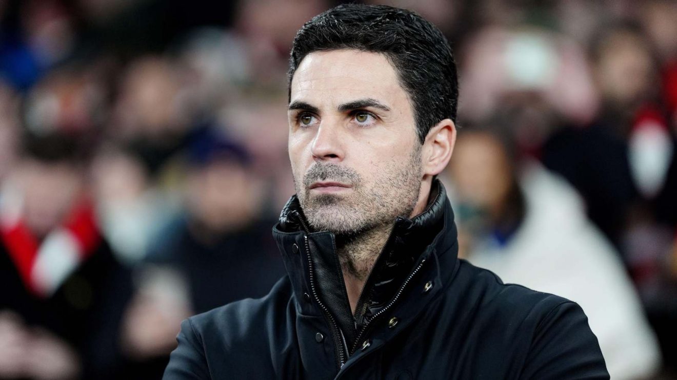 Arsenal manager Mikel Arteta during a match