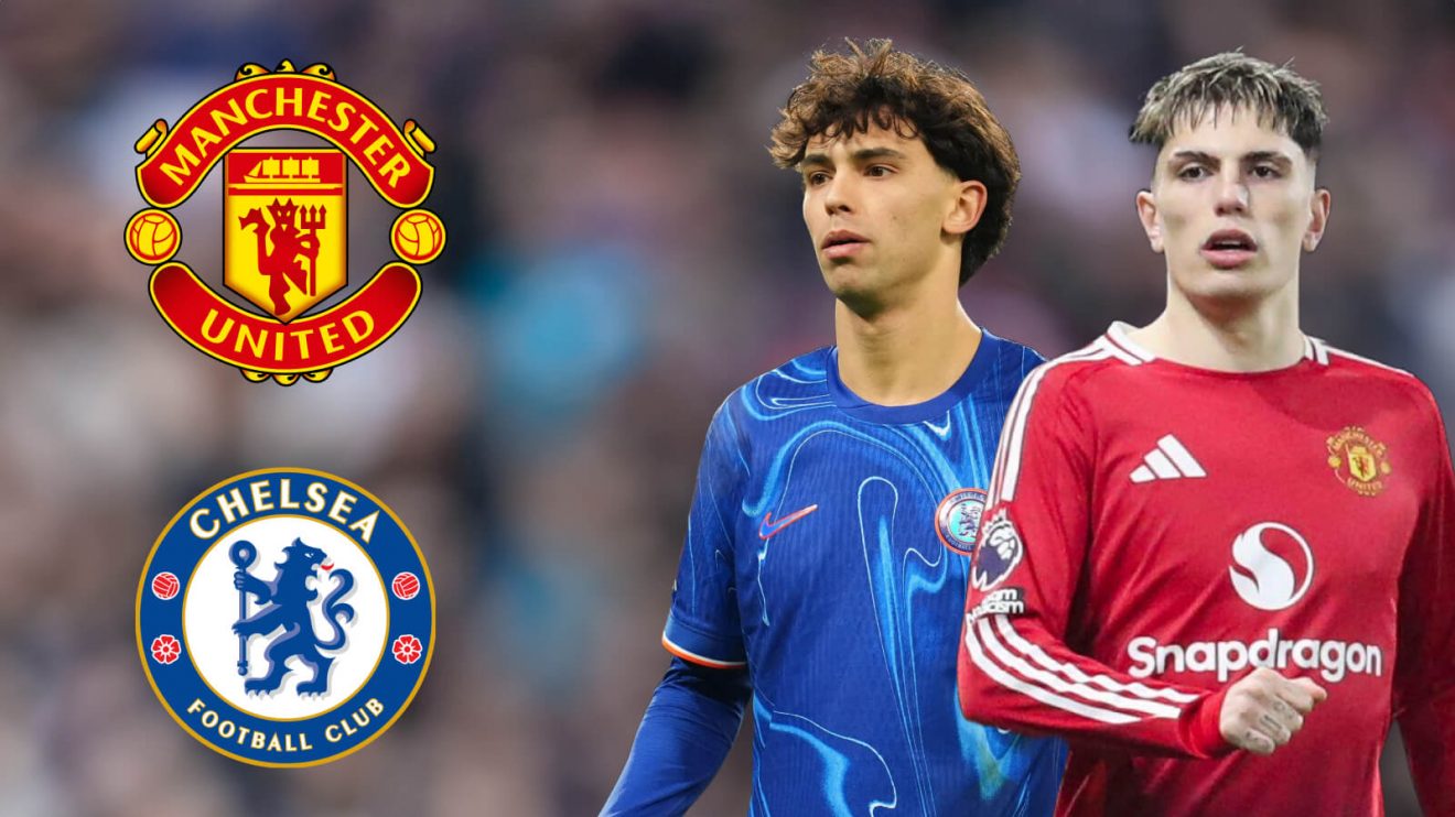 Man Utd star Alejandro Garnacho and Joao Felix