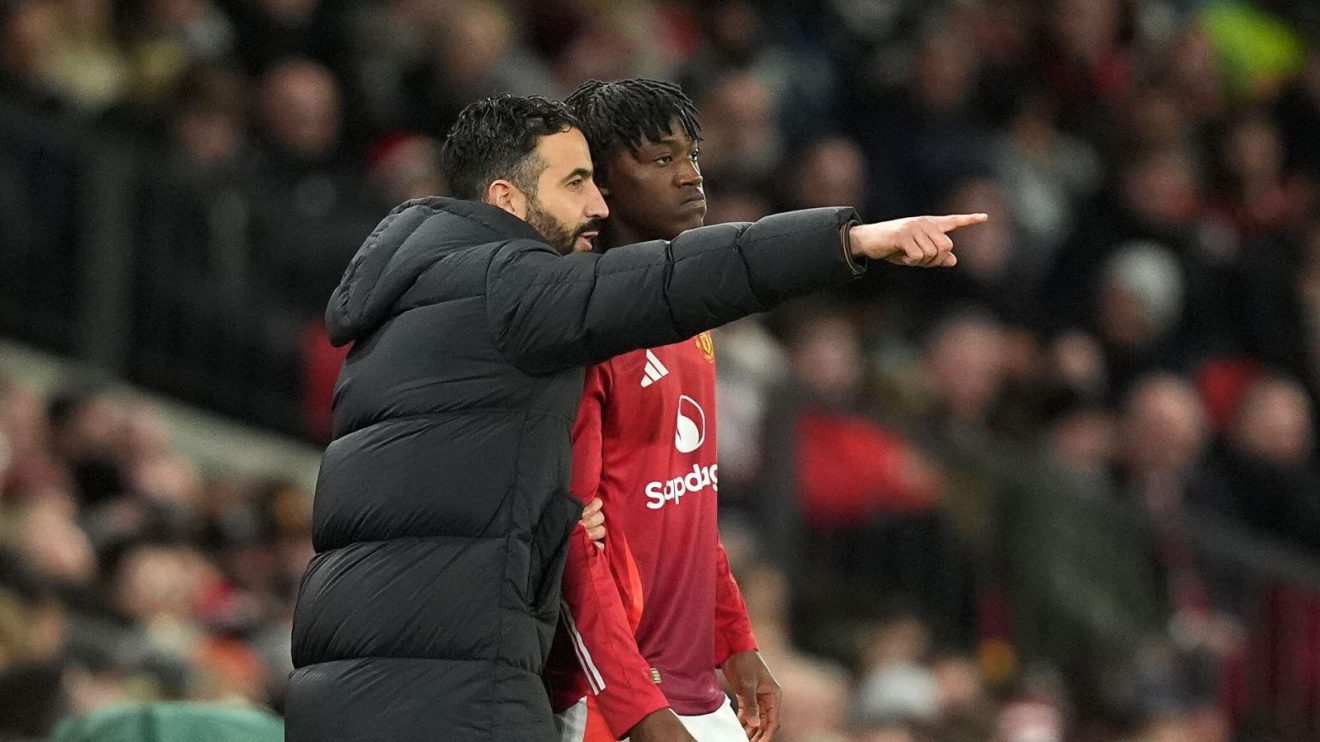 Man Utd duo Kobbie Mainoo and Ruben Amorim
