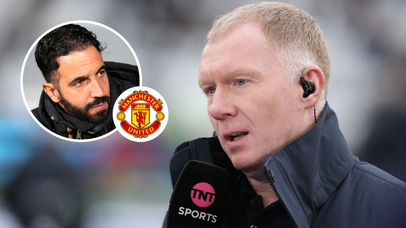 Man Utd legend Paul Scholes and Ruben Amorim