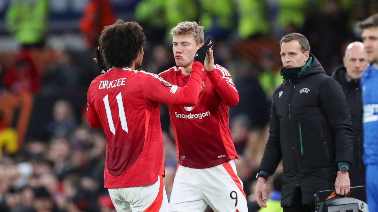 Man Utd duo Joshua Zirkzee and Rasmus Hojlund