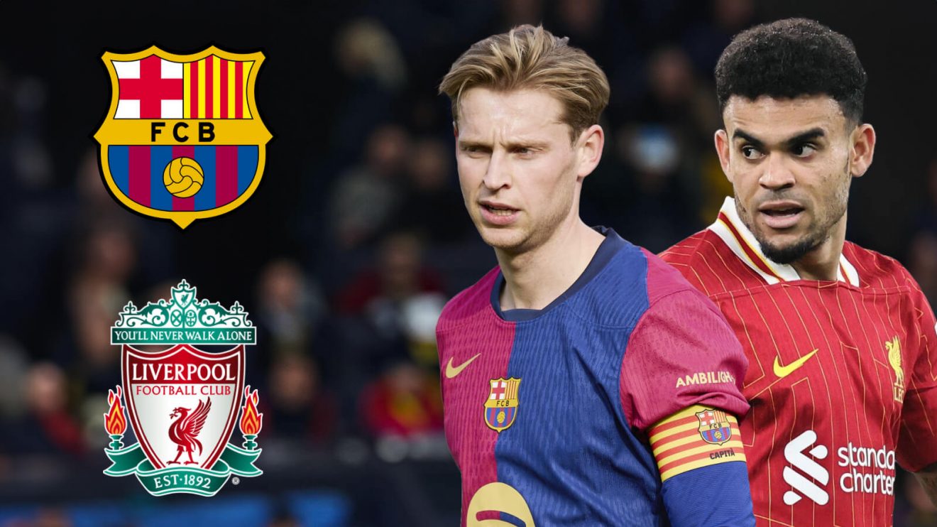 Liverpool transfer target Frenkie De Jong and Luis Diaz