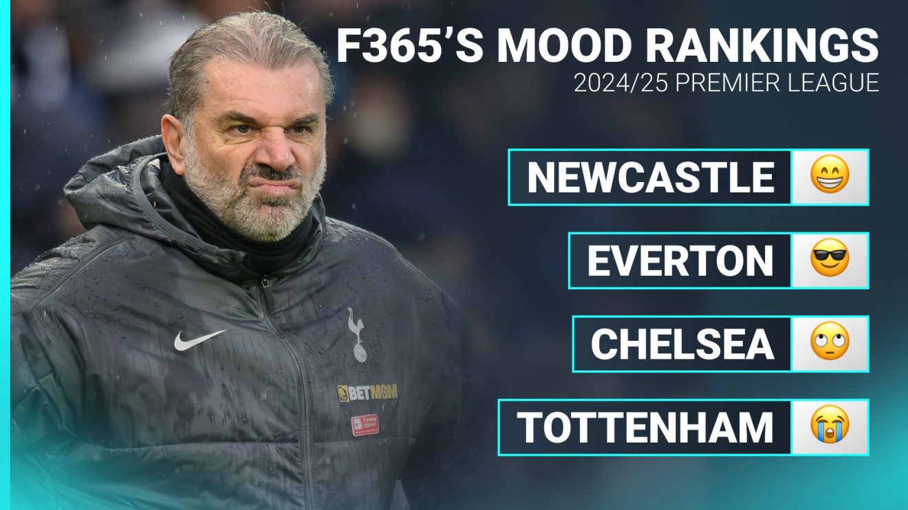 Tottenham manager Ange Postecoglou in a bad mood.