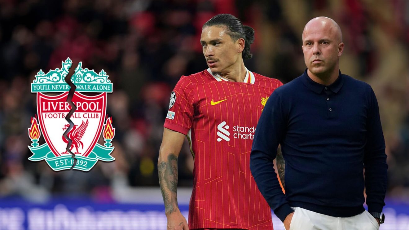 Darwin Nunez, Arne Slot and a cracked Liverpool badge