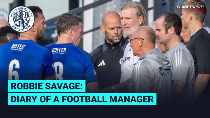 Robbie Savage, manager of Macclesfield.