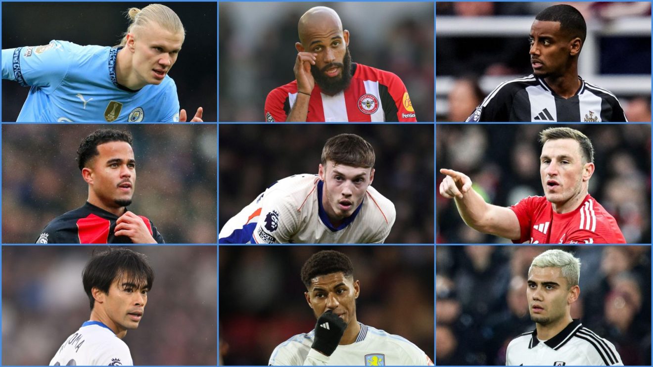 Manchester City, Brentford, Newcastle, Bournemouth, Chelsea, Nottingham Forest, Brighton, Aston Villa and Fulham players