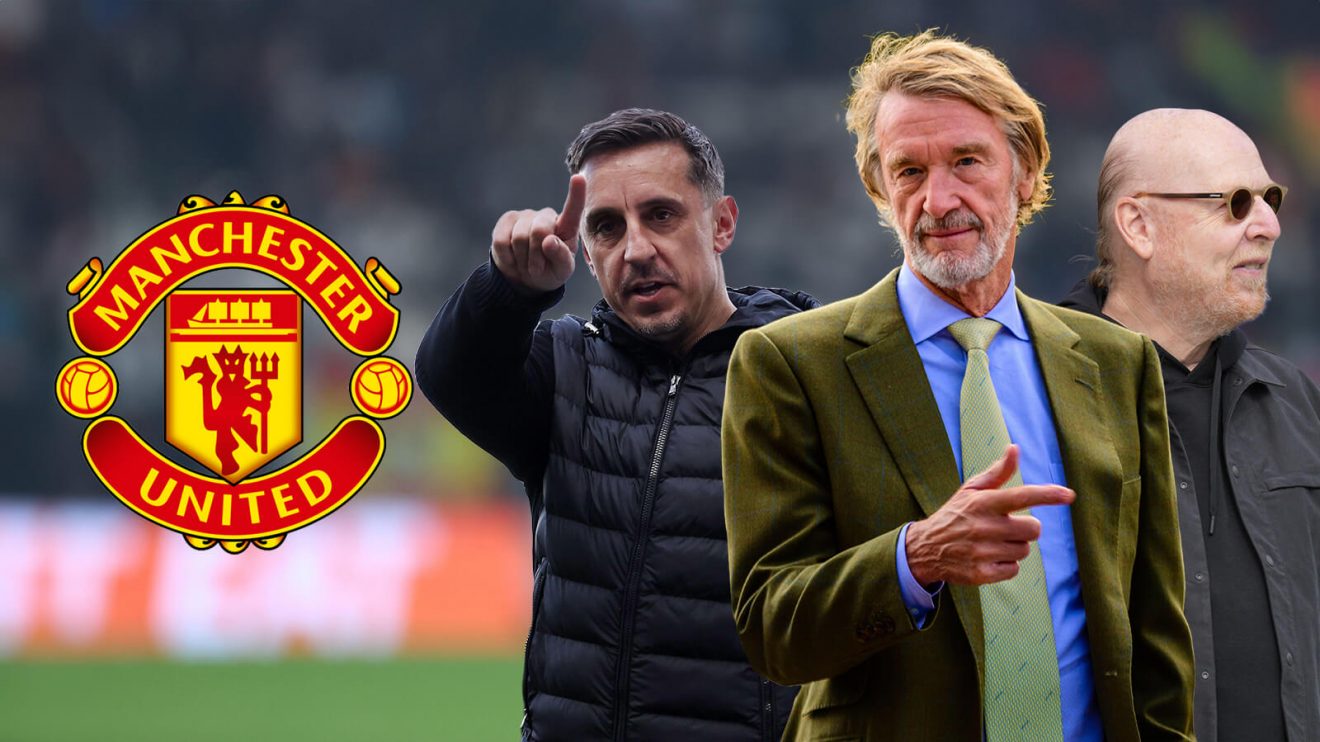 Man Utd trio Gary Neville,Sir Jim Ratcliffe and Avram Glazer