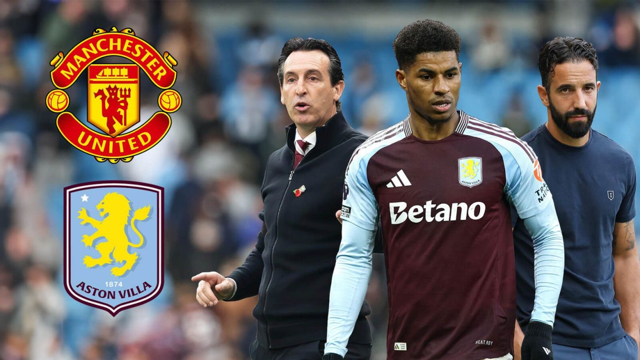 Man Utd Villa Rashford Emery Amorim