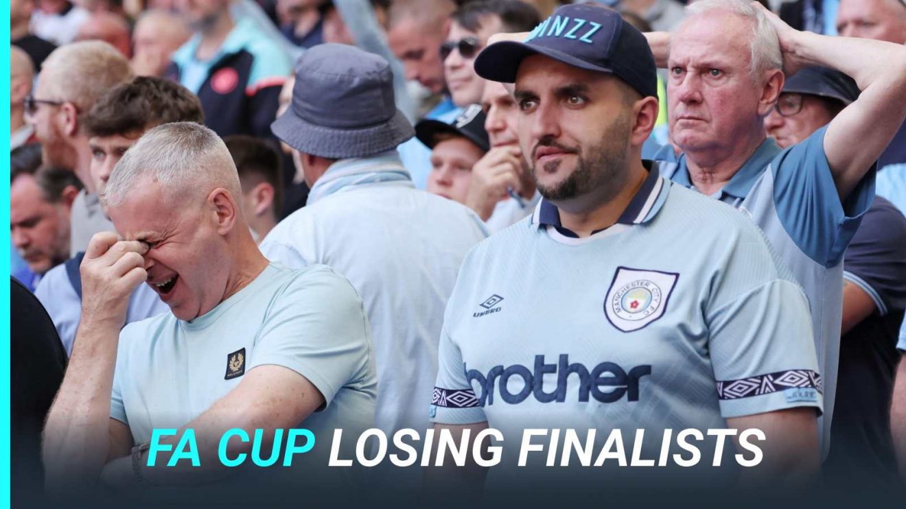 Man City fans look dejected
