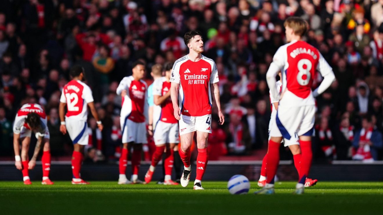 Declan Rice and his Arsenal team-mates