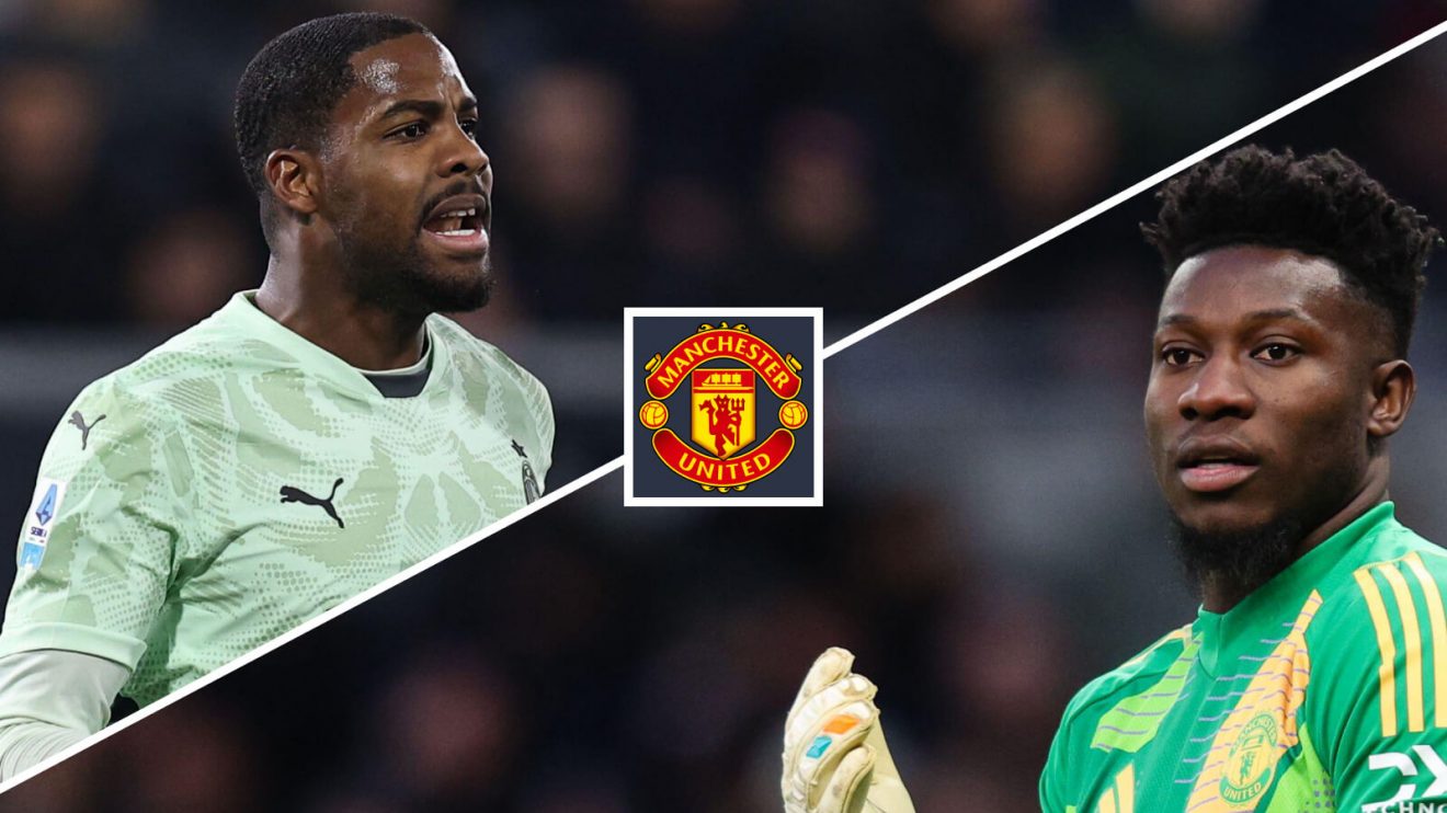 Man Utd goalkeeper Andre Onana and target Mike Maignan