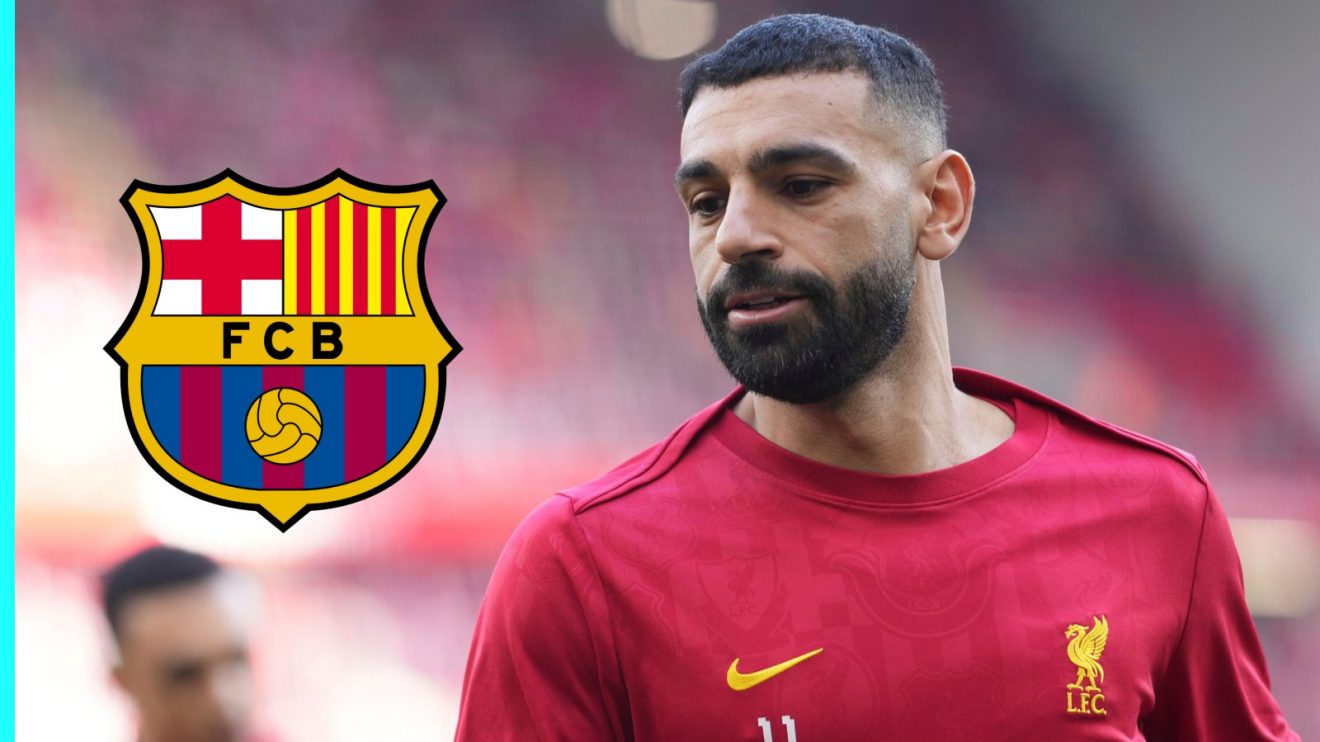 Mo Salah and the Barcelona badge
