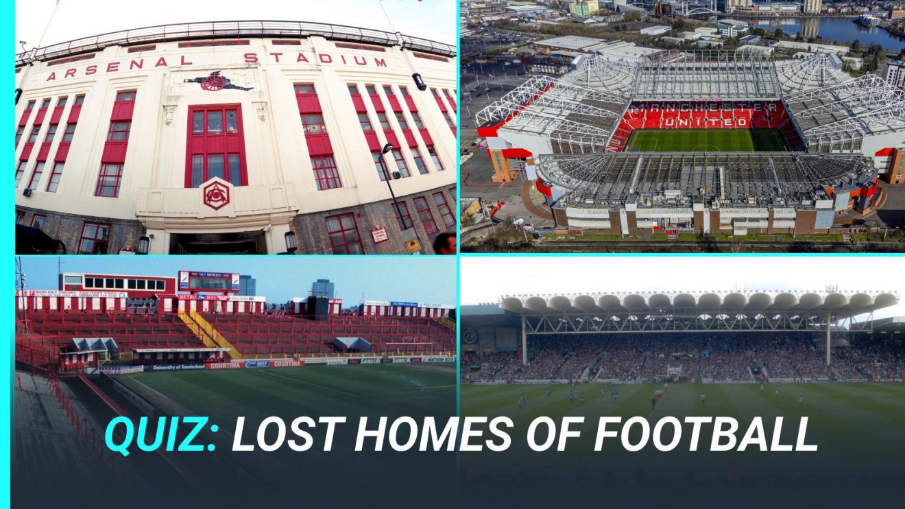 Highbury, Old Trafford, Roker Park, Maine Road.