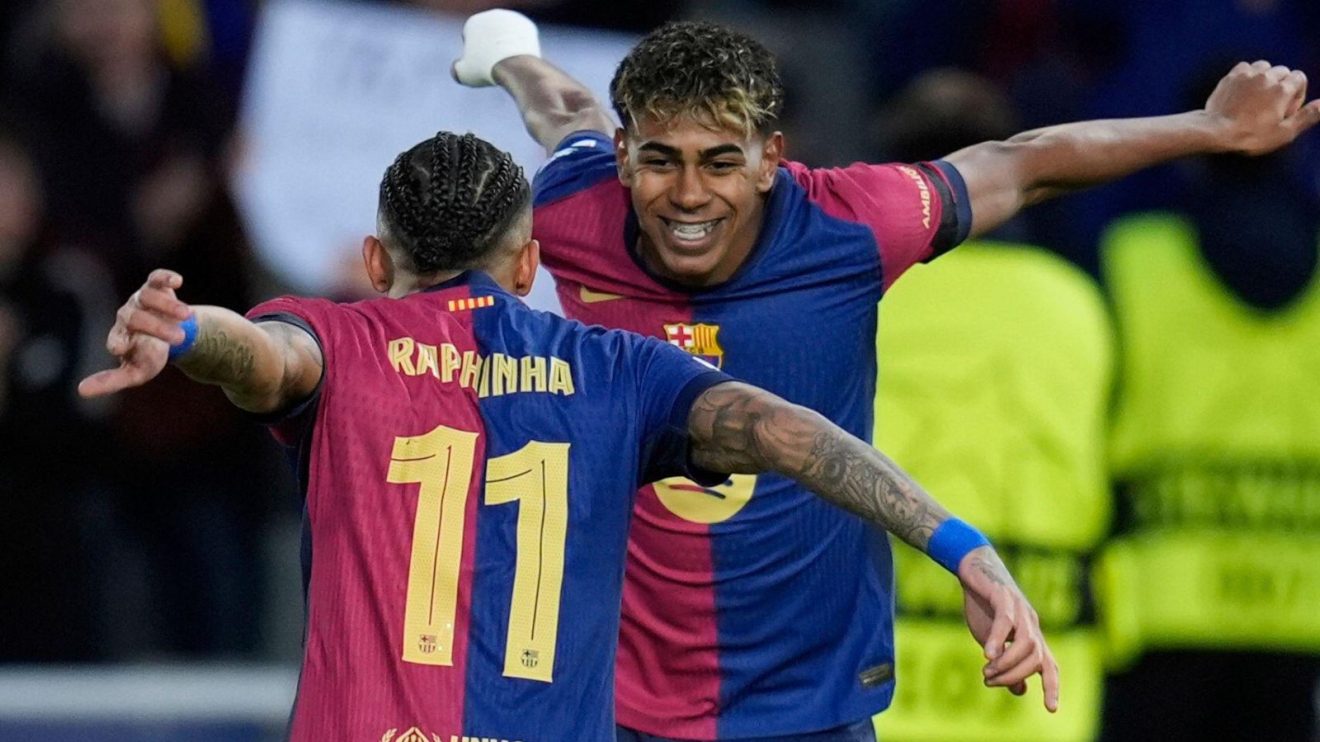 Barcelona Yamal Raphina Champions League
