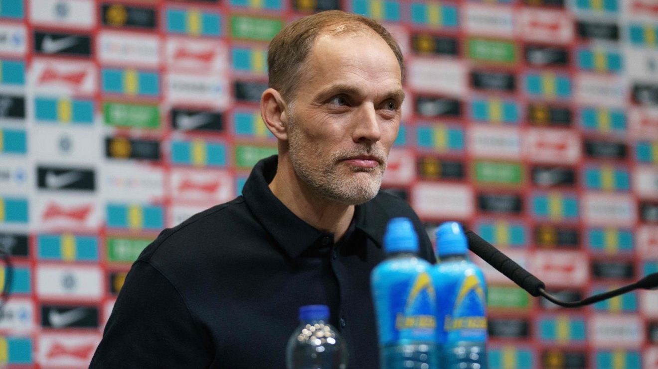 England manager Thomas Tuchel holds a press conference